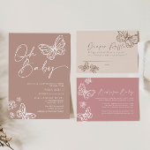 Pink Books for Baby Card Mitteilungskarte