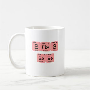 Pink Boss Babe Periodisches Tabellenelement Kaffeetasse