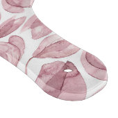 Pink Botanical Floral Flower Pattern Schneidebrett (Ecke)