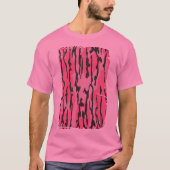 Pink Bottomland Camouflage Pattern T-Shirt (Vorderseite)