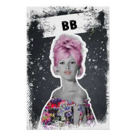 Pink Bouffant Muse (BB) Poster