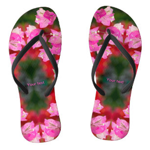 Pink Bougainvillea Blume Badesandalen