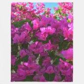 Pink Bougainvillea Blume, große Fleece Blanka (Vorderseite)