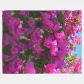 Pink Bougainvillea Blume, große Fleece Blanka (Vorderseite (Horizontal))