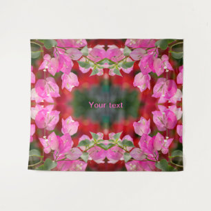 Pink Bougainvillea Blume Wandteppich