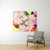 Pink Bougainvillea Essence Wandteppich (Beispiel (Horizontal))