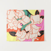 Pink Bougainvillea Essence Wandteppich (Vorderseite (Horizontal))