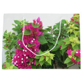 Pink Bougainvillea Große Geschenktüte (Vorderseite)