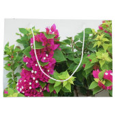 Pink Bougainvillea Große Geschenktüte (Rückseite)
