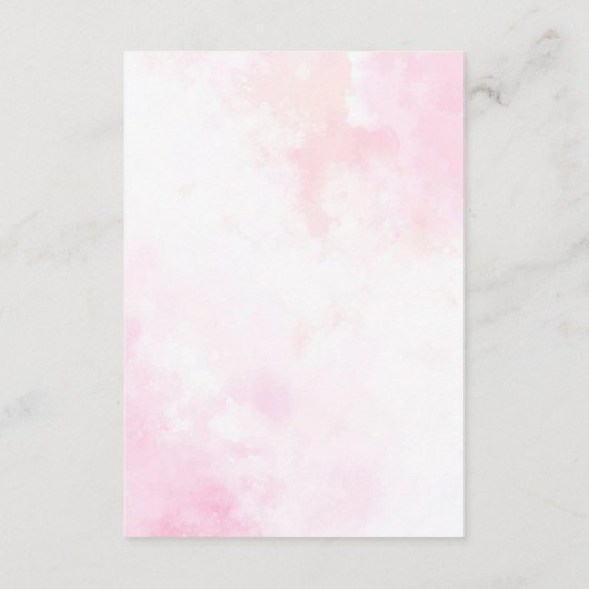 Pink Bougainvillea Tropical Forest Polterabend Begleitkarte (Rückseite)