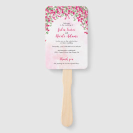 Pink Bougainvillea Tropical Forest Polterabend Fächer