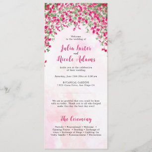 Pink Bougainvillea Tropical Forest Polterabend Programm