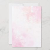 Pink Bougainvillea Tropicalforest Probe Abendessen Einladung (Rückseite)