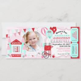 Pink Bounce House Karneval Geburtstag