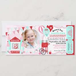 Pink Bounce House Karneval Geburtstag