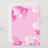 Pink Bounce House Party Einladung (Rückseite)