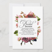 Pink Bouquet Brautparty Einladung (Vorderseite)