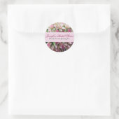 Pink Bouquet Brautparty Vielen Dank Sticker (Tasche)