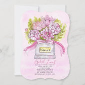 Pink Bouquet Bridal Luncheon Dusche Einladung (Vorderseite)