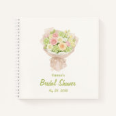 pink bouquet Bridal Shower Notizblock (Vorderseite)