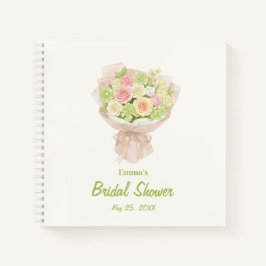 pink bouquet Bridal Shower Notizblock