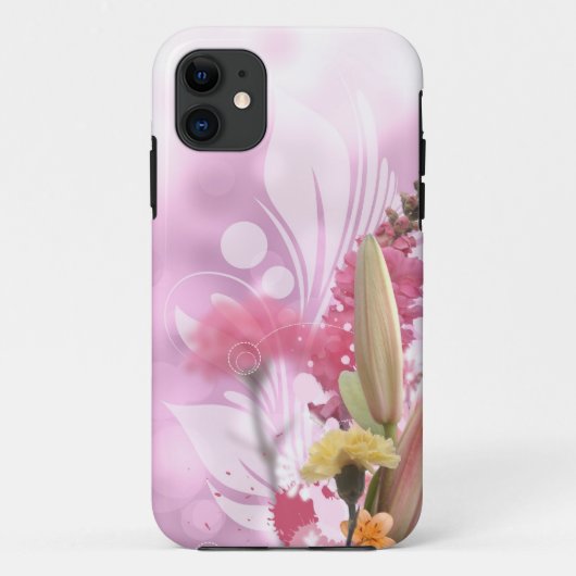 Pink Bouquet Case-Mate iPhone Hülle (Rückseite)
