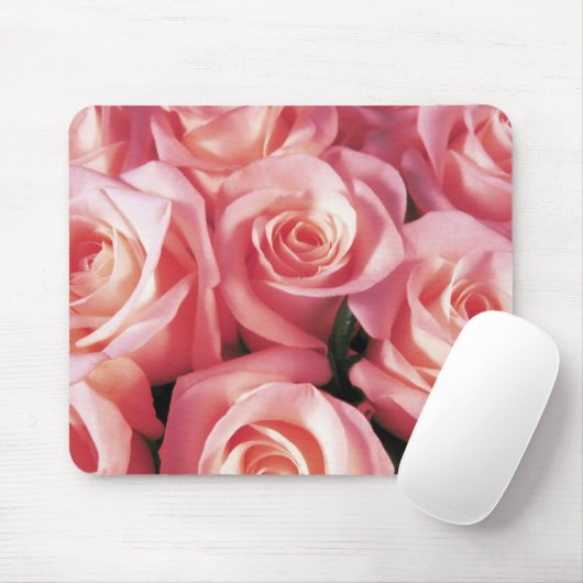 Pink Bouquet Mousepad (Mit Mouse)