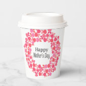 Pink Bouquet Mutter Pappbecher (Vorderseite)