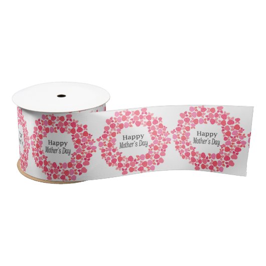 Pink Bouquet Mutter Satinband (Spule)