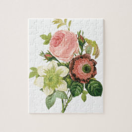 Pink Bouquet Vintag Jigsaw Puzzle