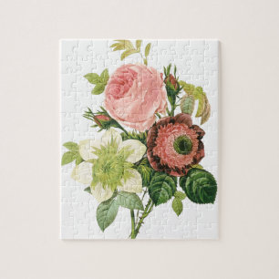 Pink Bouquet Vintag Jigsaw Puzzle