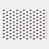 Pink Bow 12 Foto Collage Abschluss Muster Geschenkpapier Set (Vorderseite 3)