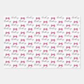 Pink Bow 12 Foto Collage Abschluss Muster Geschenkpapier Set (Vorderseite 2)