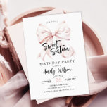 Pink Bow 16 . Geburtstag Geburtstagseinladung Einladung<br><div class="desc">Pink Bow 16 . Geburtstag Geburtstag Einladung für eine moderne Bugaästhesie 16. Geburtstagsfeier</div>