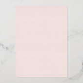 Pink Bow 16 . Geburtstag Geburtstagsfoil Einladung (Rückseite)