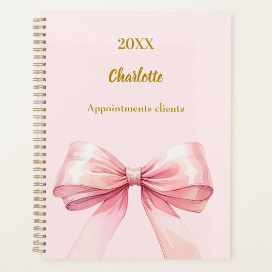 Pink bow 2026 planer (Vorderseite)