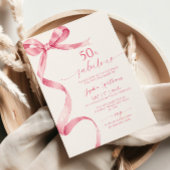 Pink Bow 50 & fabelhafte Einladung zum Geburtstag