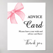 Pink Bow Adress Brautparty Poster (Vorne)