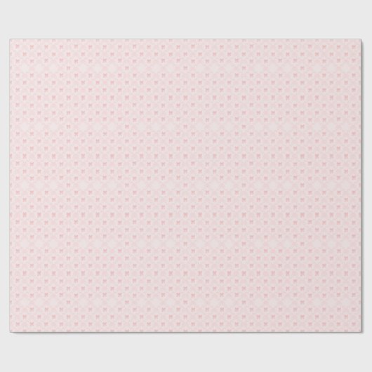Pink Bow Aesthetic Notebook – Cute & Feminine Jour Geschenkpapier (Flach)