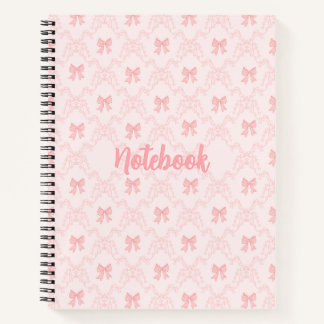 Pink Bow Aesthetic Notebook – Cute & Feminine Jour Notizblock