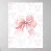 Pink Bow Angel Wall Art Poster (Vorne)