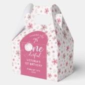 PINK BOW & ARCH FALL PUMPKIN FLOWERS BIRTHDAY GESCHENKSCHACHTEL (Vorderseite)