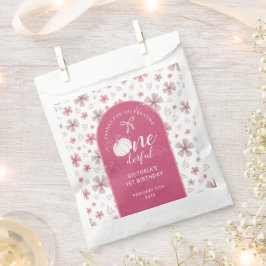 PINK BOW & ARCH FALL PUMPKIN FLOWERS BIRTHDAY GESCHENKTÜTCHEN