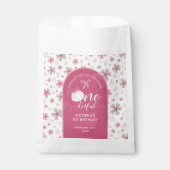 PINK BOW & ARCH FALL PUMPKIN FLOWERS BIRTHDAY GESCHENKTÜTCHEN (Vorderseite)