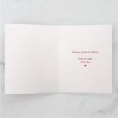 PINK BOW & ARCH FALL PUMPKIN FLOWERS BIRTHDAY KARTE (Innenseite)