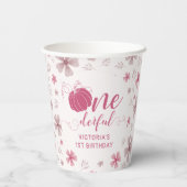 PINK BOW & ARCH FALL PUMPKIN FLOWERS BIRTHDAY PAPPBECHER (Rückseite)