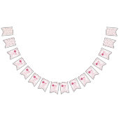 PINK BOW & ARCH FALL PUMPKIN FLOWERS BIRTHDAY WIMPELKETTE (Alle)