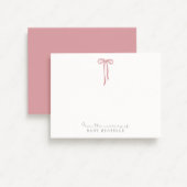 PINK Bow, aus dem Kinderzimmer von, danke Ihnen Ka Einladung