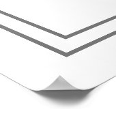 Pink Bow Baby Dusche Danke Poster (Ecke)