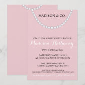 Pink Bow Baby Dusche einladen Einladung (Vorne/Hinten)